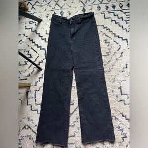 Black Distressed Mom Jeans- Size 6